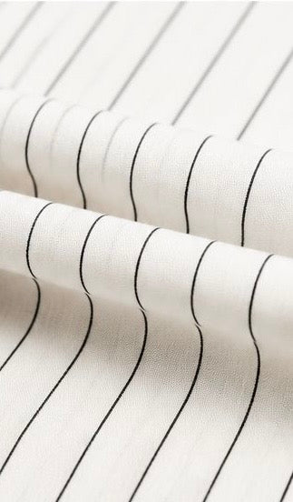 LIQUID LENIN STRIPE SHIRT
