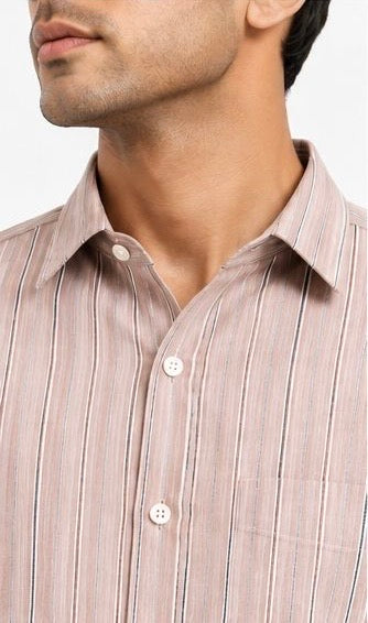 LIQUID LENIN STRIPE SHIRT