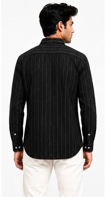 LIQUID LENIN STRIPE SHIRT