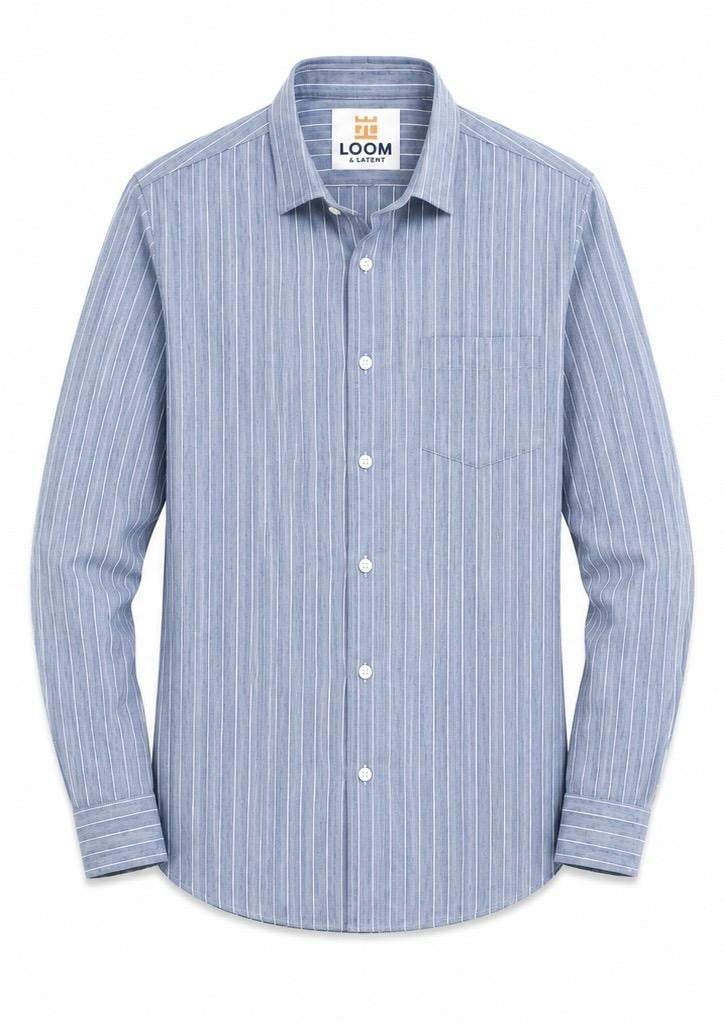 LIQUID LENIN STRIPE SHIRT