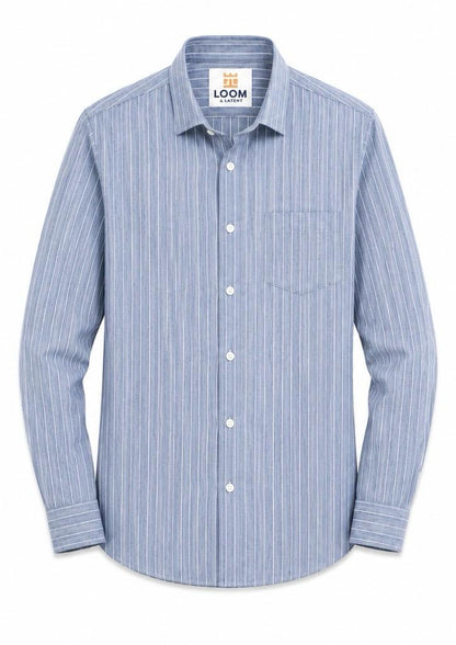 LIQUID LENIN STRIPE SHIRT