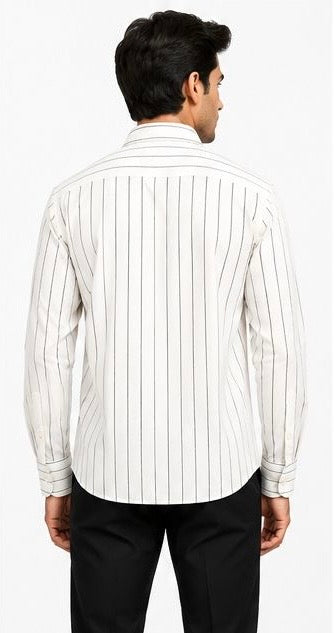 LIQUID LENIN STRIPE SHIRT