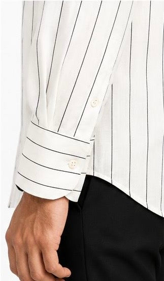 LIQUID LENIN STRIPE SHIRT