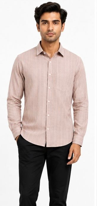 LIQUID LENIN STRIPE SHIRT