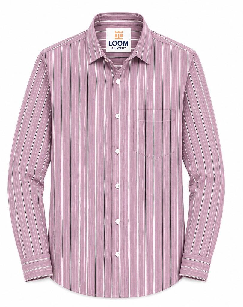 LIQUID LENIN STRIPE SHIRT