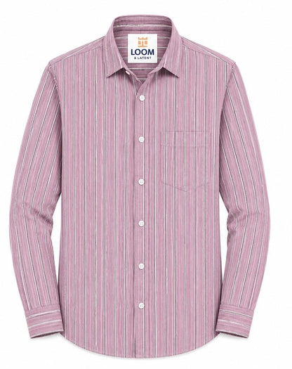 LIQUID LENIN STRIPE SHIRT