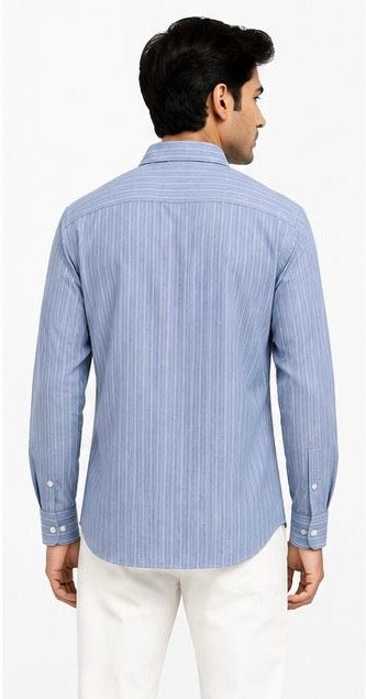 LIQUID LENIN STRIPE SHIRT