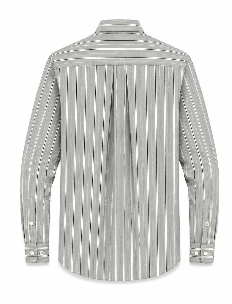 LIQUID LENIN STRIPE SHIRT
