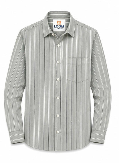 LIQUID LENIN STRIPE SHIRT