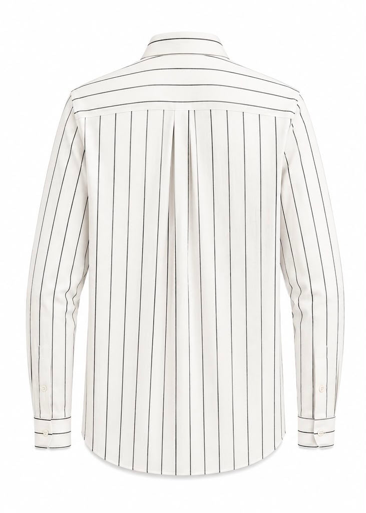 LIQUID LENIN STRIPE SHIRT