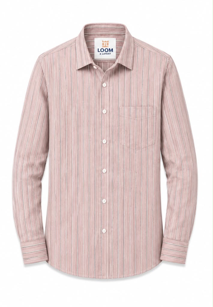 LIQUID LENIN STRIPE SHIRT