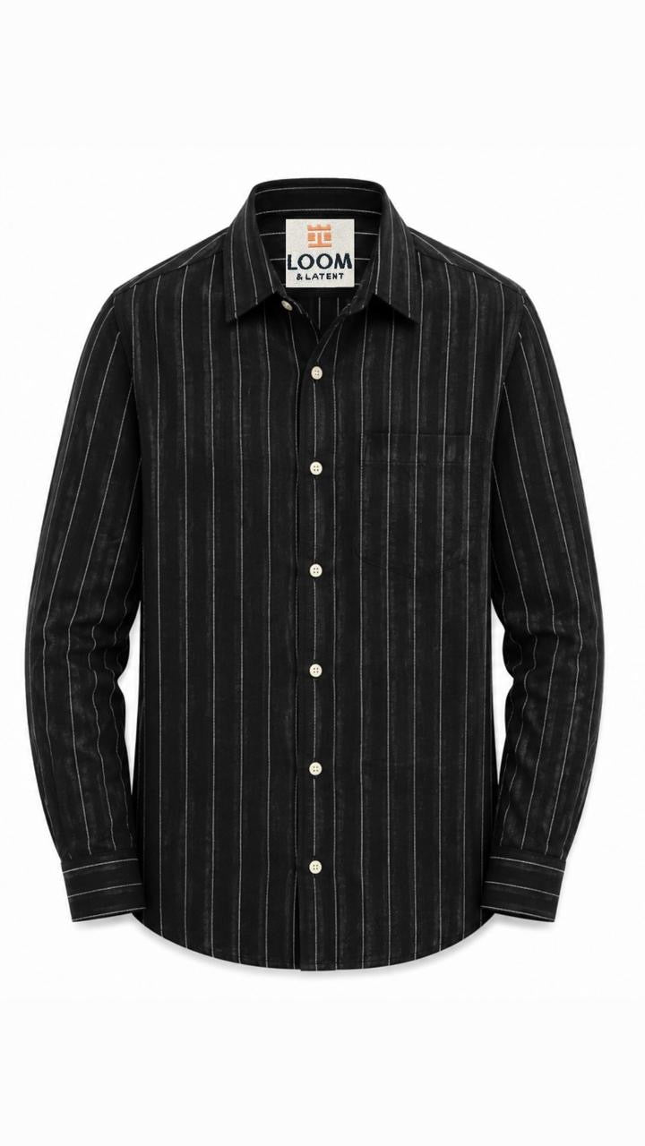 LIQUID LENIN STRIPE SHIRT