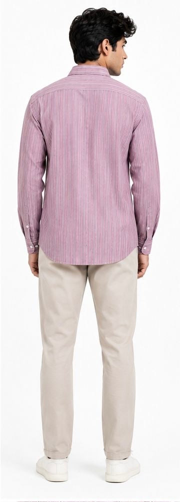 LIQUID LENIN STRIPE SHIRT